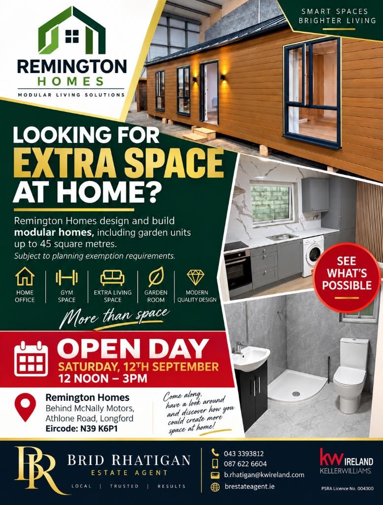 Remington Homes modular living solutions open day flyer